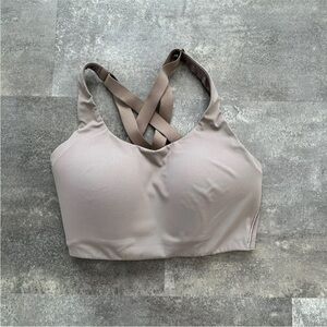 Lululemon Energy Bra Size 32DD Medium Support Yoga Gym Mocha
